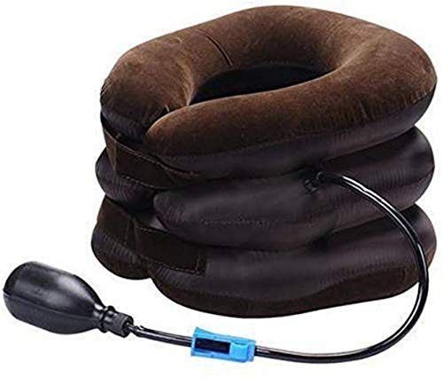 3 Layer Cervical Neck Air Traction Device & Collar Brace, Inflatable & Adjustable Neck Stretcher Support, Neck Brace Pillow For Neck Pain Relief For Men & Women (Free Size)