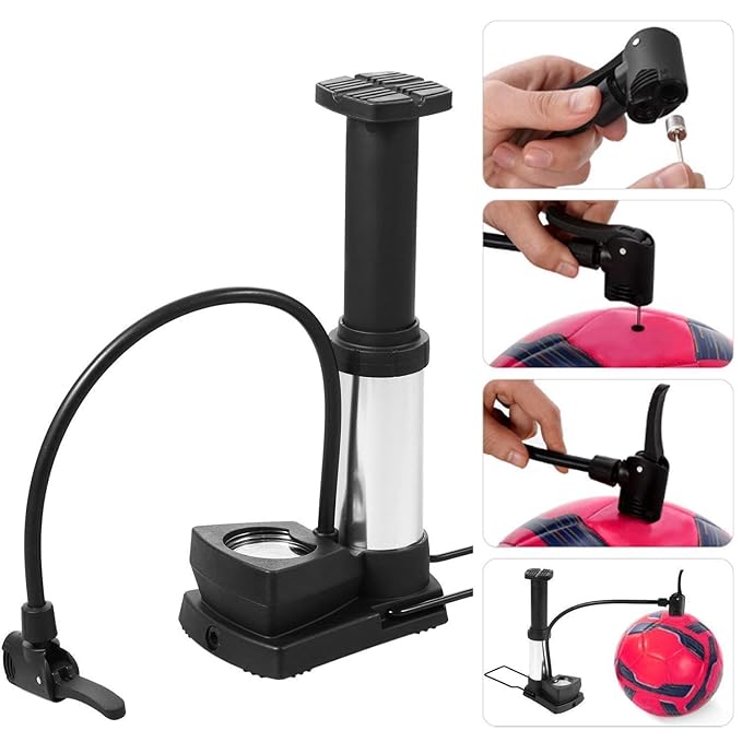 Portable High-Pressure Foot Air Pump - Heavy Compressor Cylinder for Car, Bike, Cycles Toys Balls & All Vehicles