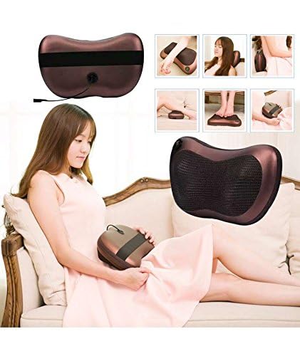 Massager Pillow | Electric Massager Pillow for Car with 3 Mode Settings Neck Massager with Deep Tissue Kneading Electric Neck Massage Pillow for Back Neck Shoulders