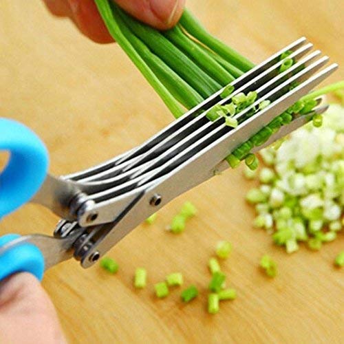 Plastic 5 Blade Kitchen Scissors