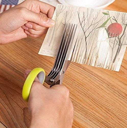 Plastic 5 Blade Kitchen Scissors