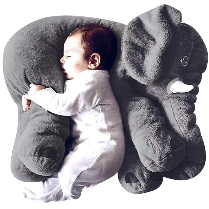 Sleeping Elephant Stuffed Pillow Toy