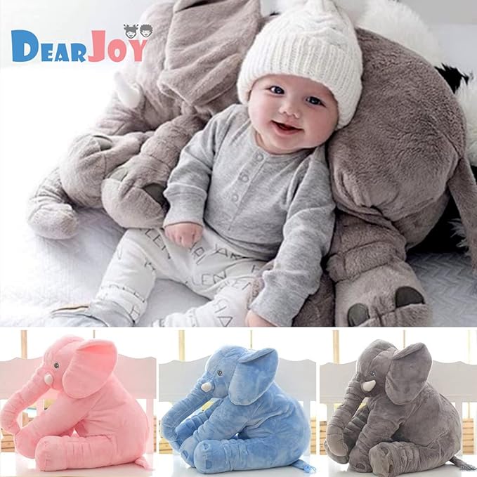 Sleeping Elephant Stuffed Pillow Toy