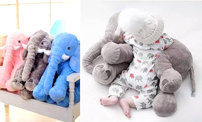 Sleeping Elephant Stuffed Pillow Toy