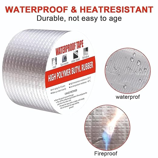 Leakage Repair Waterproof Tape For Pipe Roof Water Solution Aluminium Foil Adhesive Sealing butyl rubber tape, Sealing Tape for Leakage