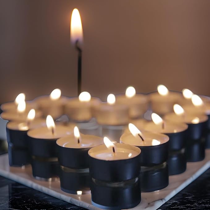 50 pcs Tea Lights Candles for Home Décor