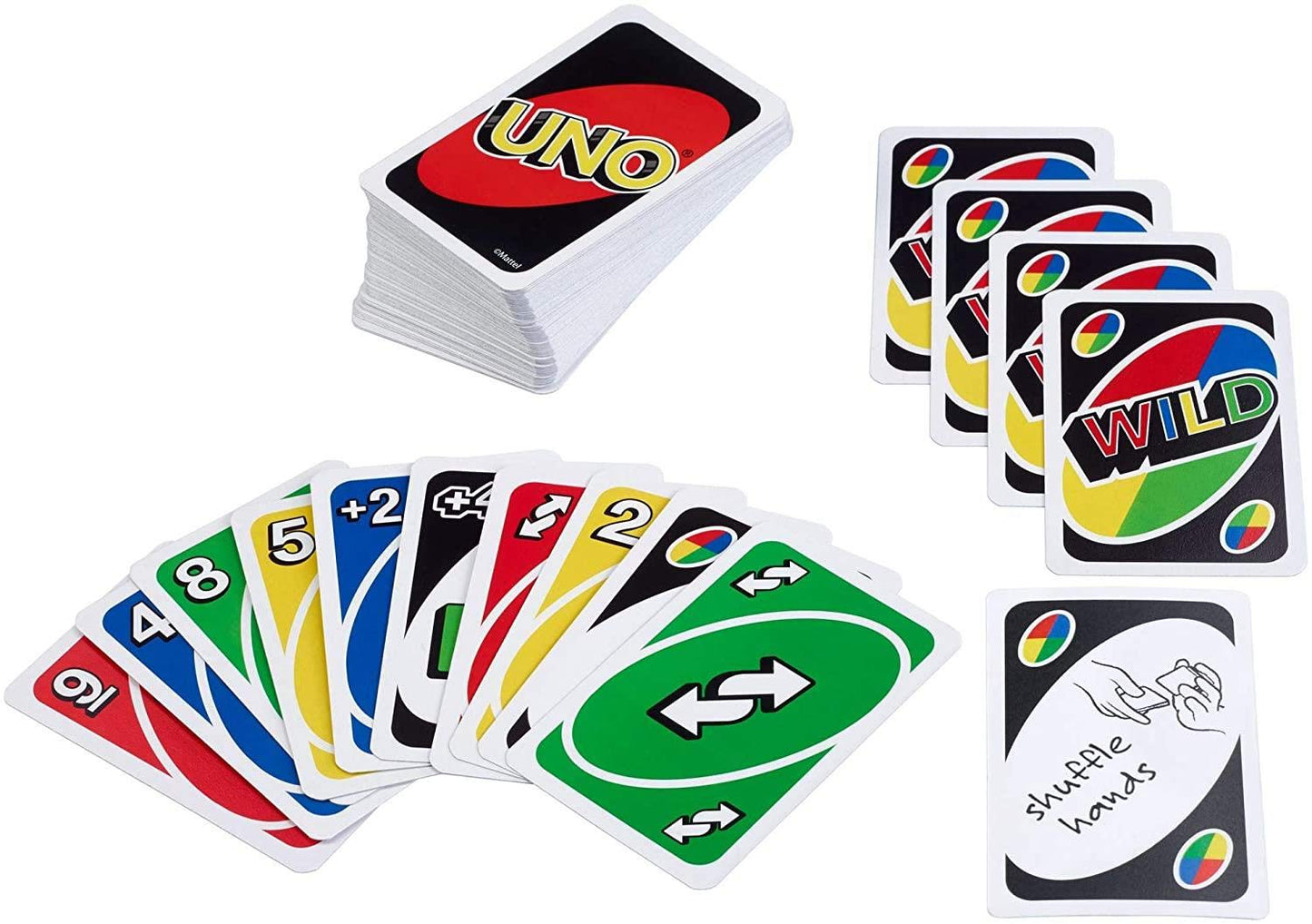 Uno Playing Card Game For 7 Yrs And Above For Adult,Set Of 112 Cards, Multicolor